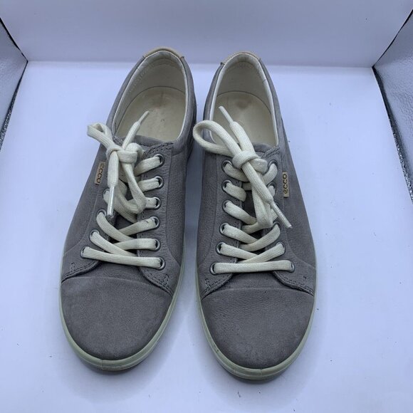 Ecco Soft 7 Warm Grey Casual Sneakers Women’s Size EU 38 US 7 Shoes - Picture 5 of 9